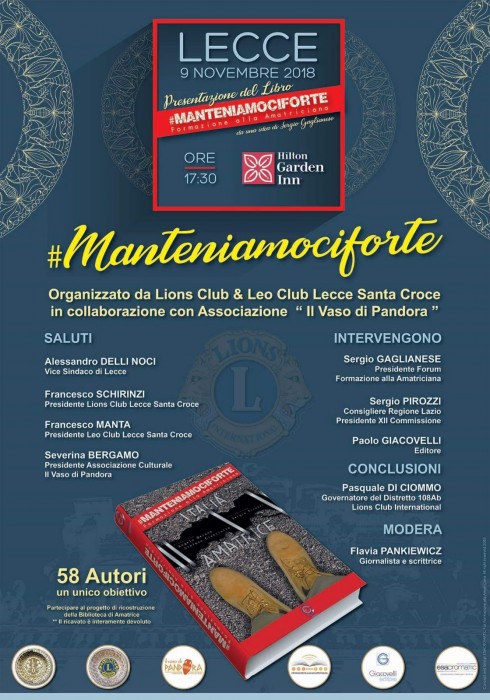 #MANTENIAMOCIFORTE - Presentazione a LECCE